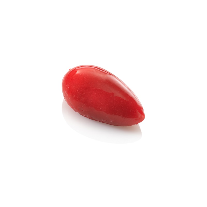 Raspberry and champagne sorbet quenelle Patisserie Nachtischkultur